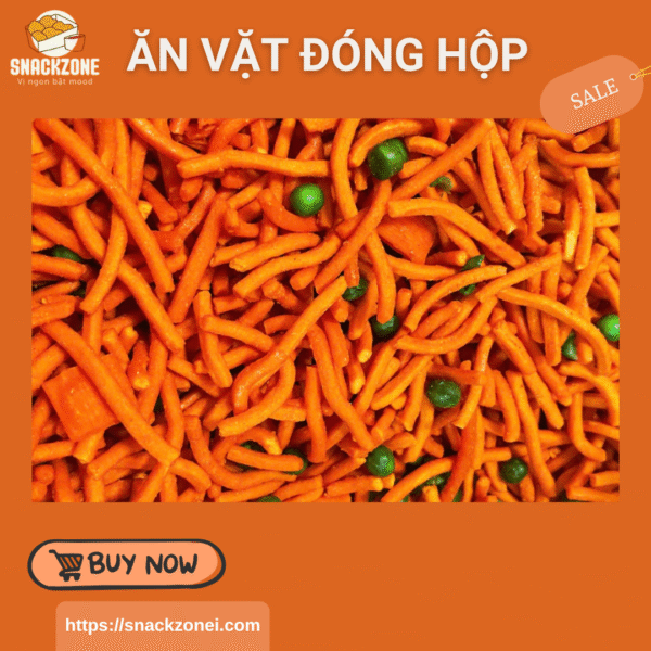 Bim Bim Tăm Đậu Hà Lan, Snack Que Bim Tăm Thái, đồ ăn vặt hot - Hình ảnh 4