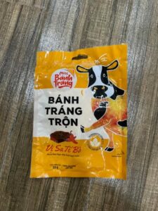 bánh tráng trộn sa tế bò