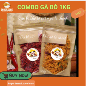 Combo khô gà, bò