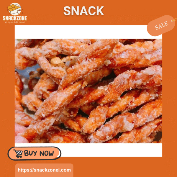 Quẩy Xoắn Đường Vặn Thừng To Giòn, Quẩy Đường, Quẩy Chiên Giòn, đồ ăn vặt, ăn vặt tuổi thơ cổng trường - Hình ảnh 8