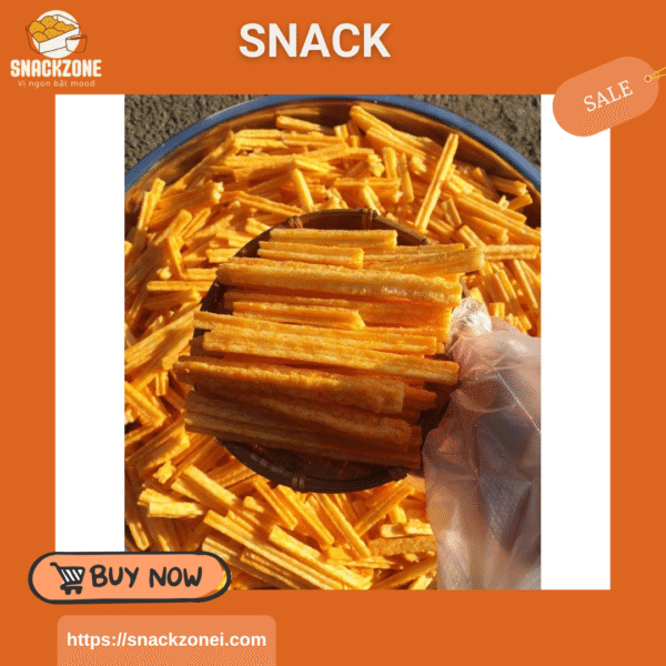 Snack khoai tây que, que khoai tây phomai, ngó sen tẩm vị giòn tan - Hình ảnh 6