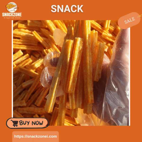 Snack khoai tây que, que khoai tây phomai, ngó sen tẩm vị giòn tan - Hình ảnh 5