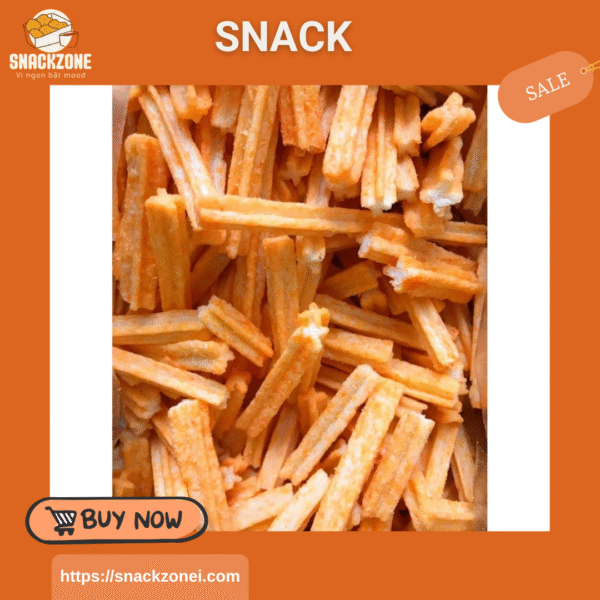 Snack khoai tây que, que khoai tây phomai, ngó sen tẩm vị giòn tan - Hình ảnh 2