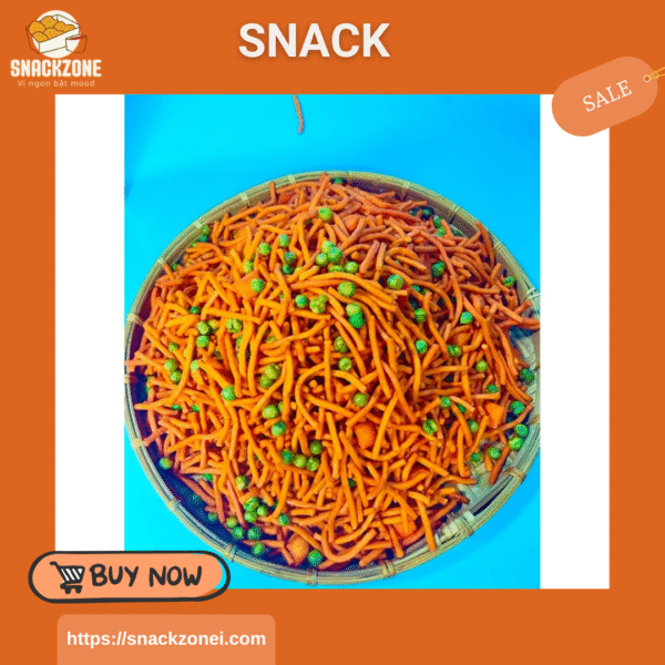 Bim Bim Tăm Đậu Hà Lan, Snack Que Bim Tăm Thái, đồ ăn vặt hot - Hình ảnh 2