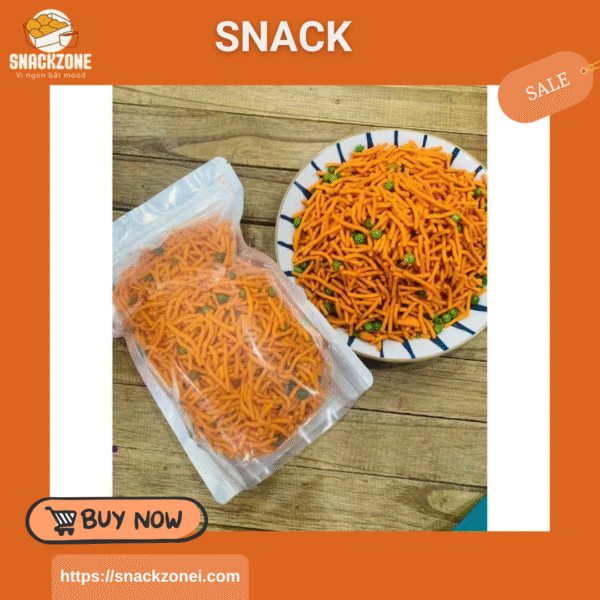 Bim Bim Tăm Đậu Hà Lan, Snack Que Bim Tăm Thái, đồ ăn vặt hot - Hình ảnh 3